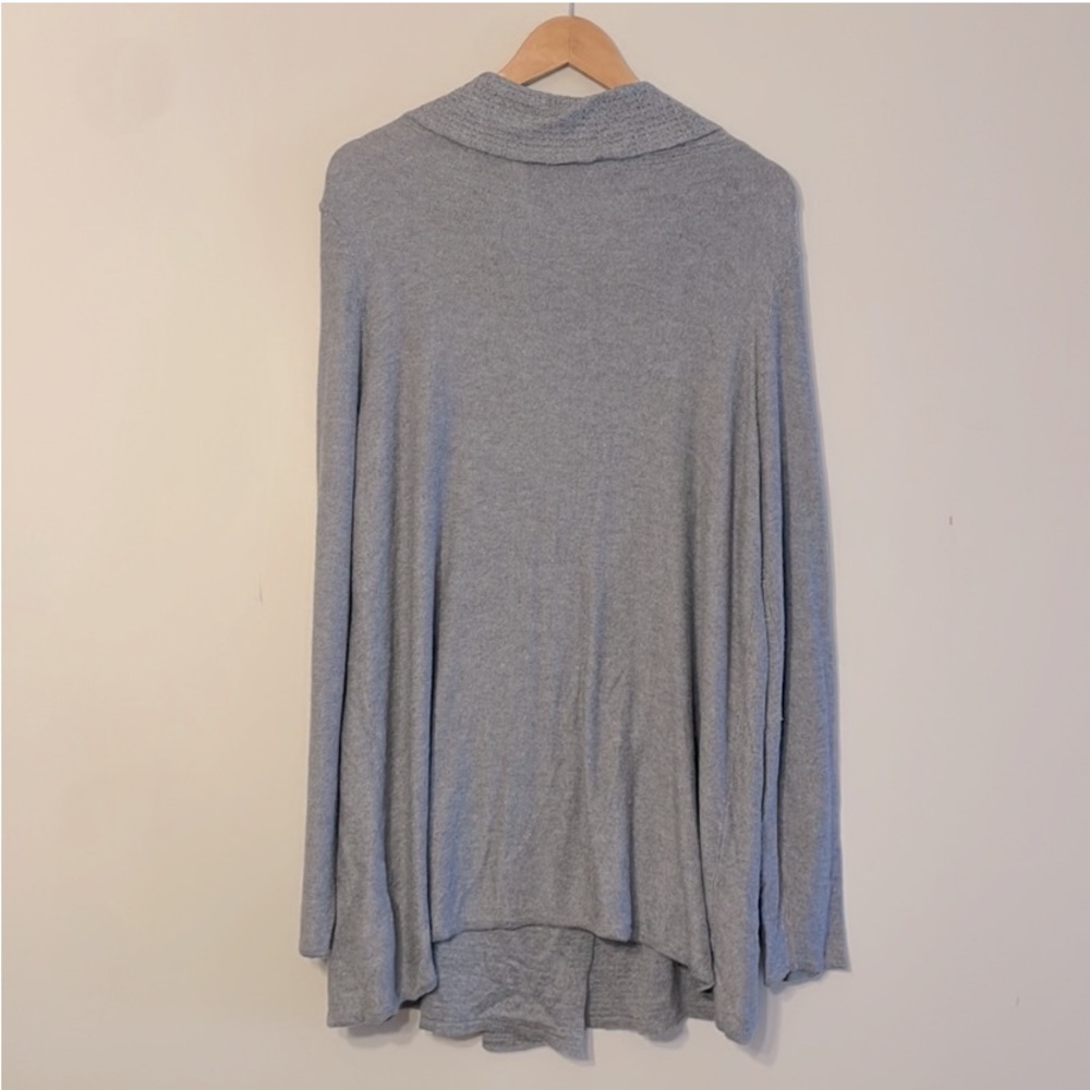 Soft Surroundings Wool Blend Wrap Waterfall Cardigan Sweater Topper Duster - Picture 6 of 10